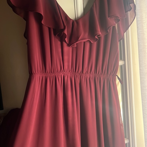 Baltic Born Burgundy Wedding Dress - Picture 9 of 14